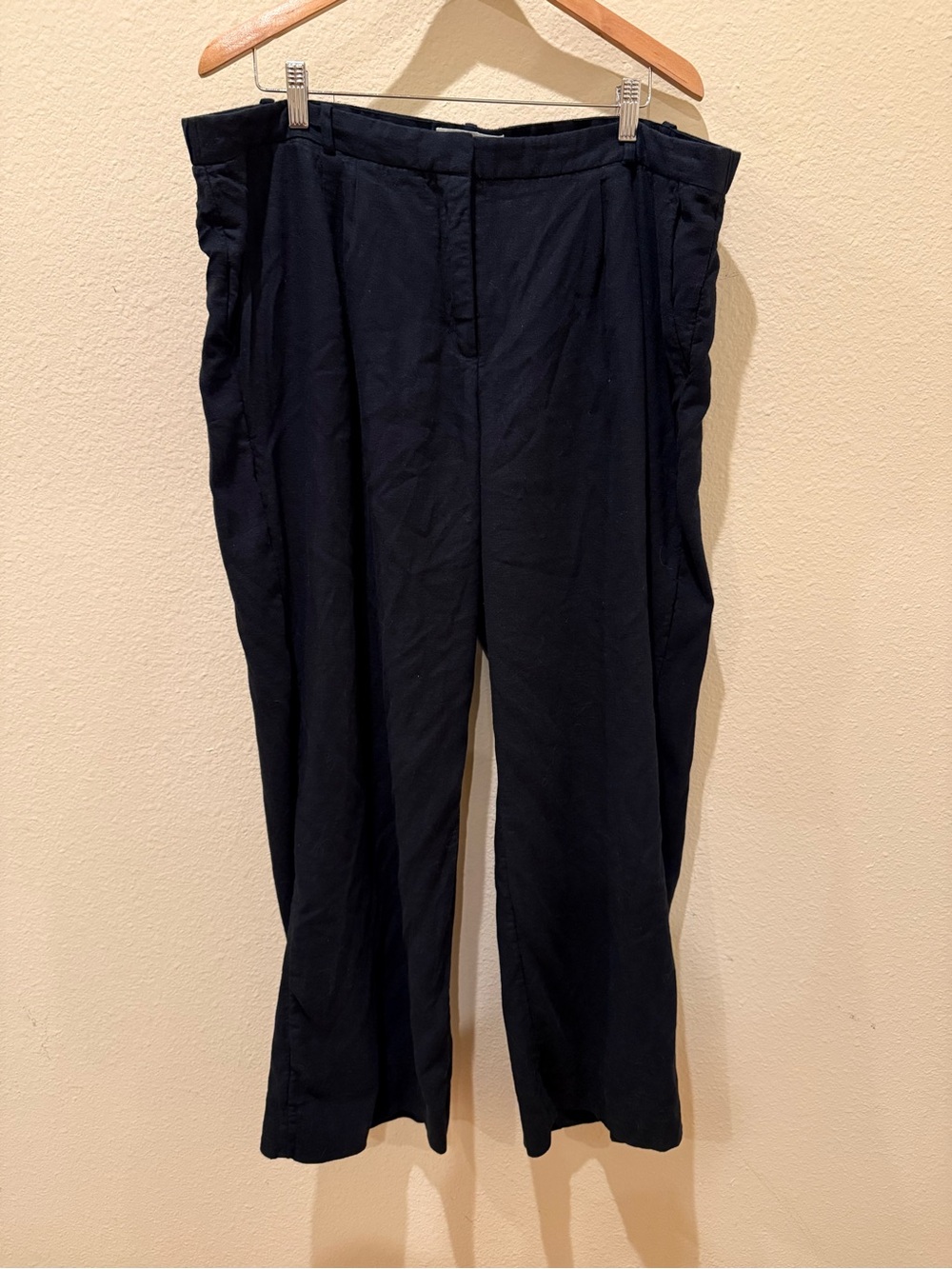 Abercrombie & Fitch black linen blend Dress Pants